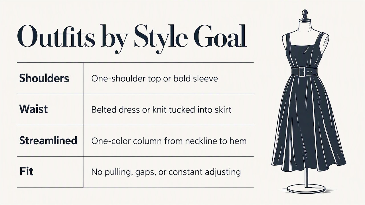 5. Choosing date night outfits for your body shape and personal style — overview diagram