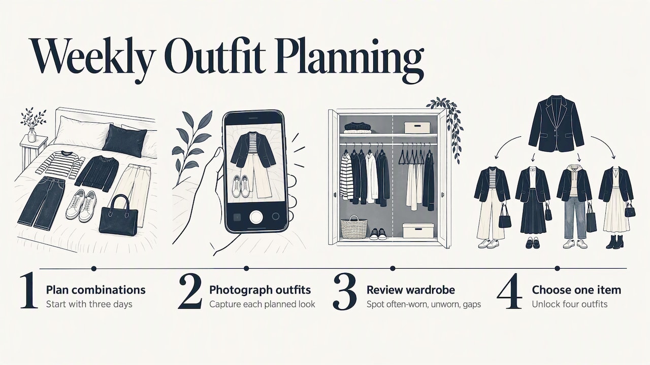Planning reveals wardrobe gaps and useful purchases