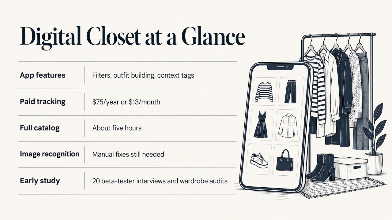 Keep the audit alive with a digital closet — overview diagram
