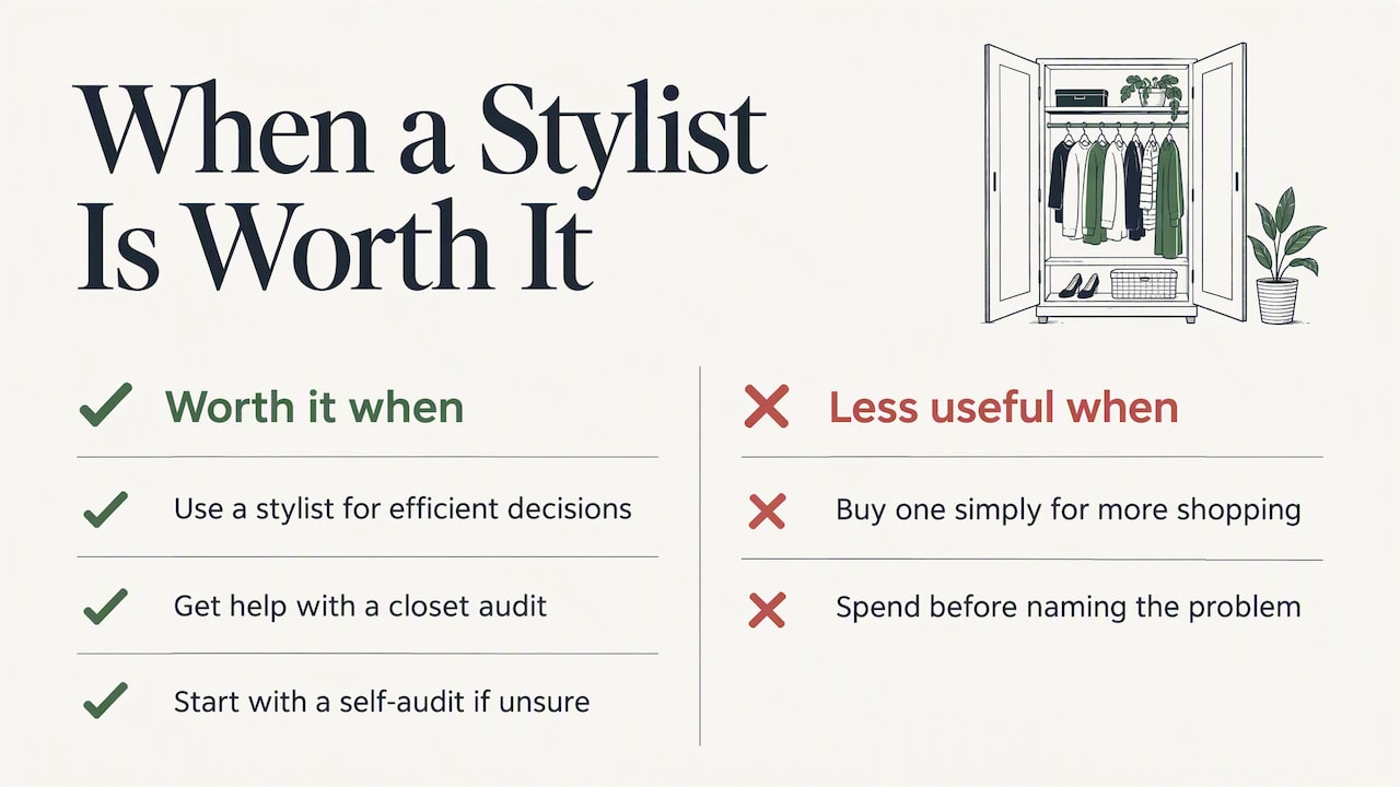 Is a personal stylist worth it? — overview diagram