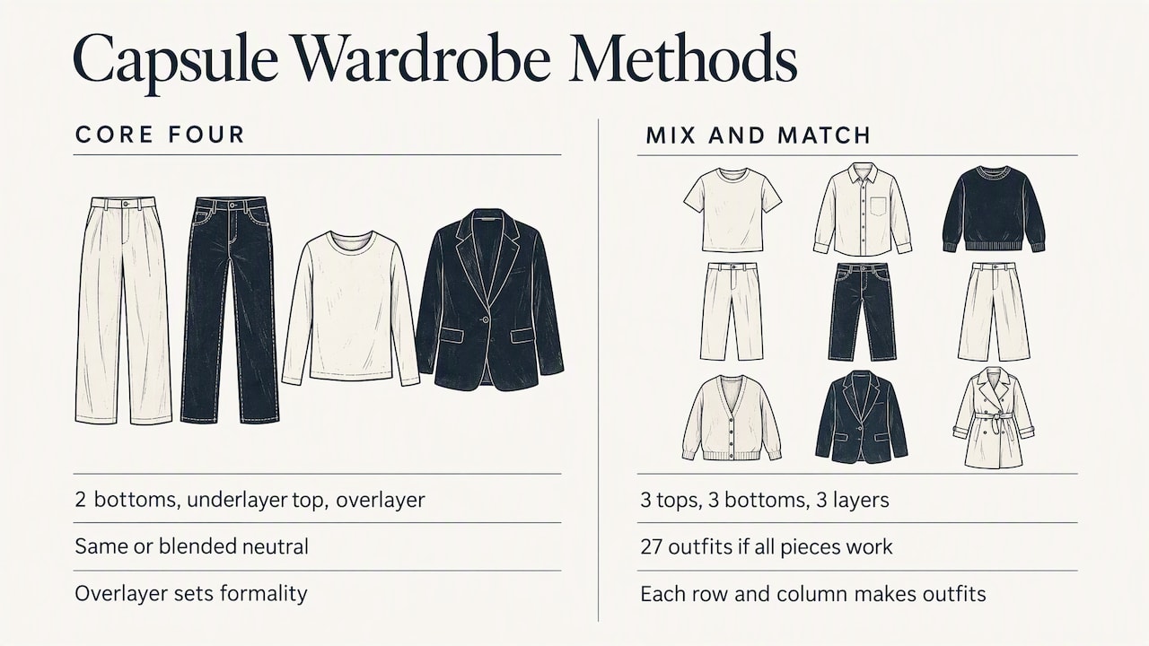 Step 5: Turn the palette into a capsule wardrobe — overview diagram
